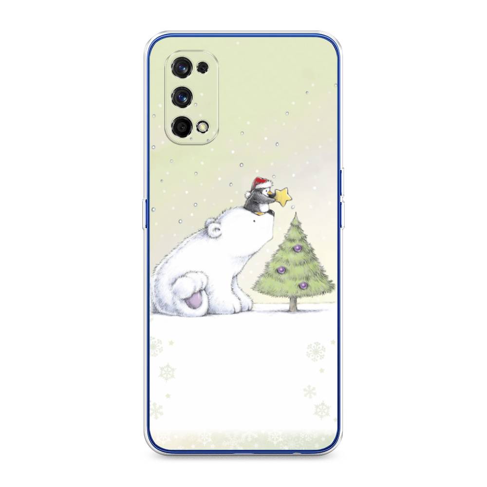 

Чехол на Realme 7 Pro "Украшение елки", Белый;бежевый, 254050-5
