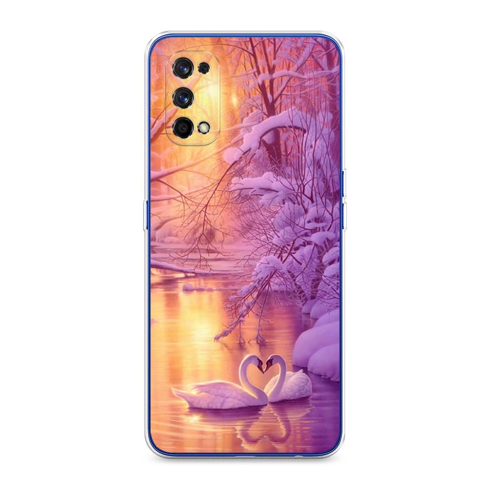 

Чехол на Realme 7 Pro "Зима 1", Фиолетовый;желтый, 254050-2