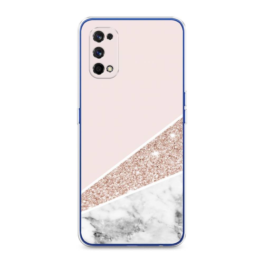 

Чехол на Realme 7 Pro "Блестящий розовый мрамор", 254050-3