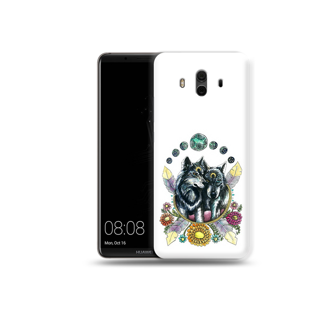 

Чехол MyPads Tocco для Huawei Mate 10 красивые волки абстракция (PT88364.53.408), Прозрачный, Tocco