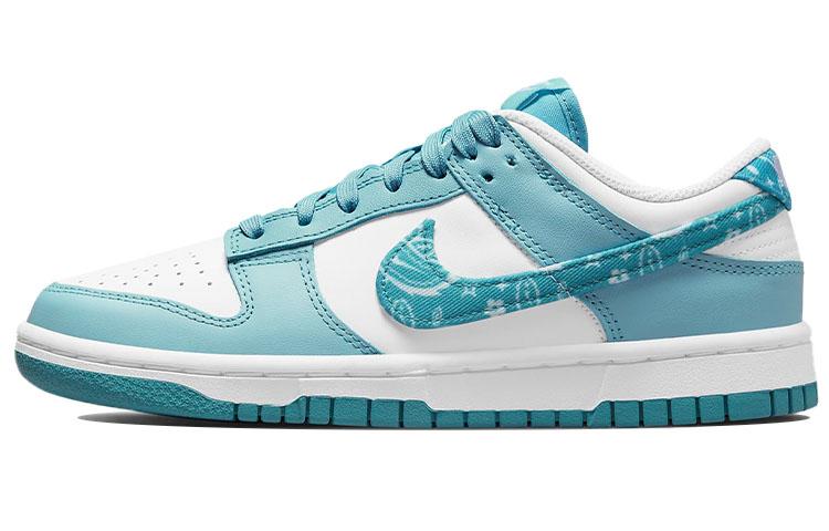 

Кеды унисекс Nike Dunk Low ESS blue paisley голубые 44 EU, Голубой, Dunk Low ESS blue paisley