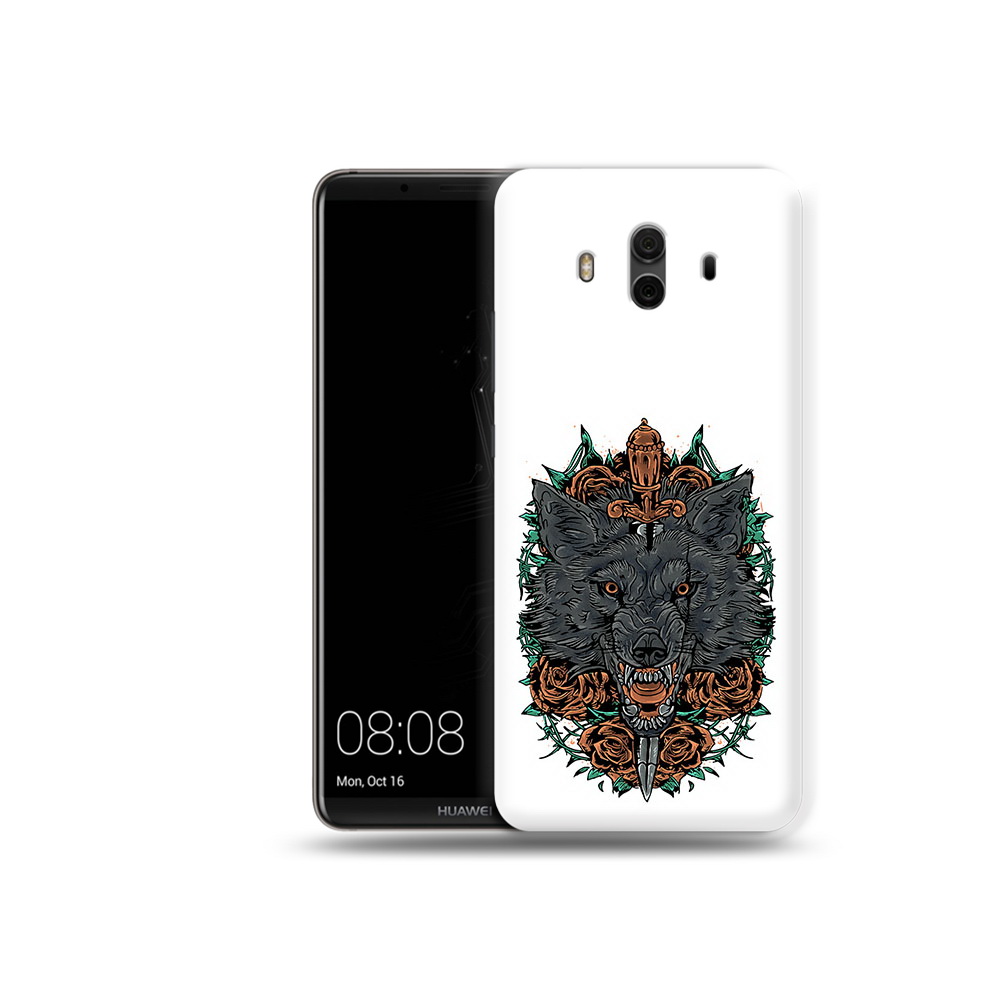

Чехол MyPads Tocco для Huawei Mate 10 красивый злой волк (PT88364.53.409), Прозрачный, Tocco