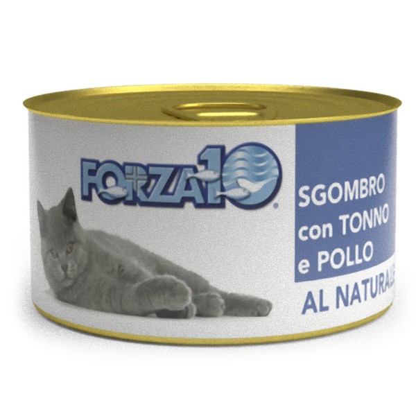 Консервы для кошек Forza10 Al Naturale, скумбрия с тунцом и курицей, 24 шт по 75 г