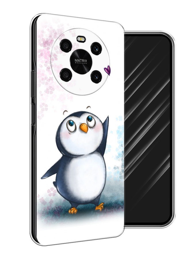 

Чехол Awog на Honor X9 4G/Magic4 Lite 4G "Пингвин и сердечко", Разноцветный, 6108150-1