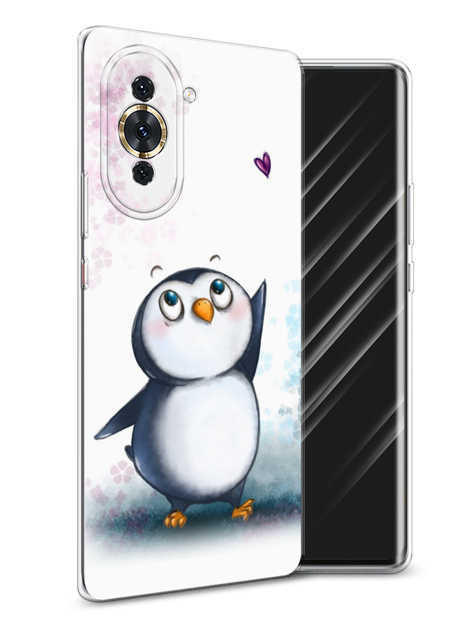 

Чехол Awog на Huawei Nova 10 "Пингвин и сердечко", Разноцветный, 6108950-1