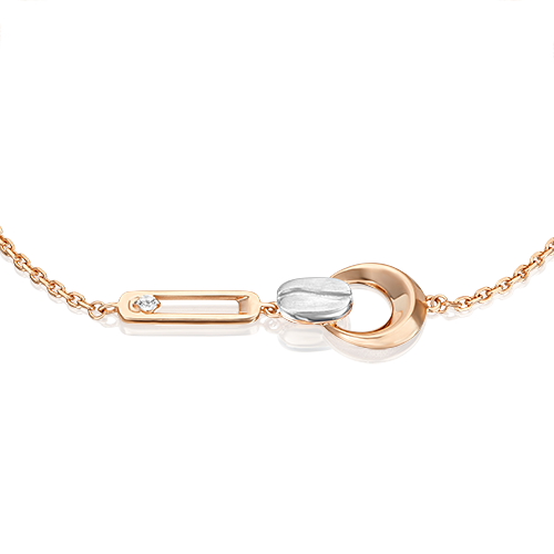 

Браслет из белого/красного золота р.17 PLATINA jewelry 05-0717-01-201-1111, топаз, 05-0717-01-201-1111