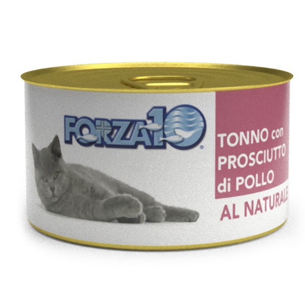 Консервы для кошек Forza10 Al Naturale, Тунец с куриной ветчиной, 24 шт по 75 г