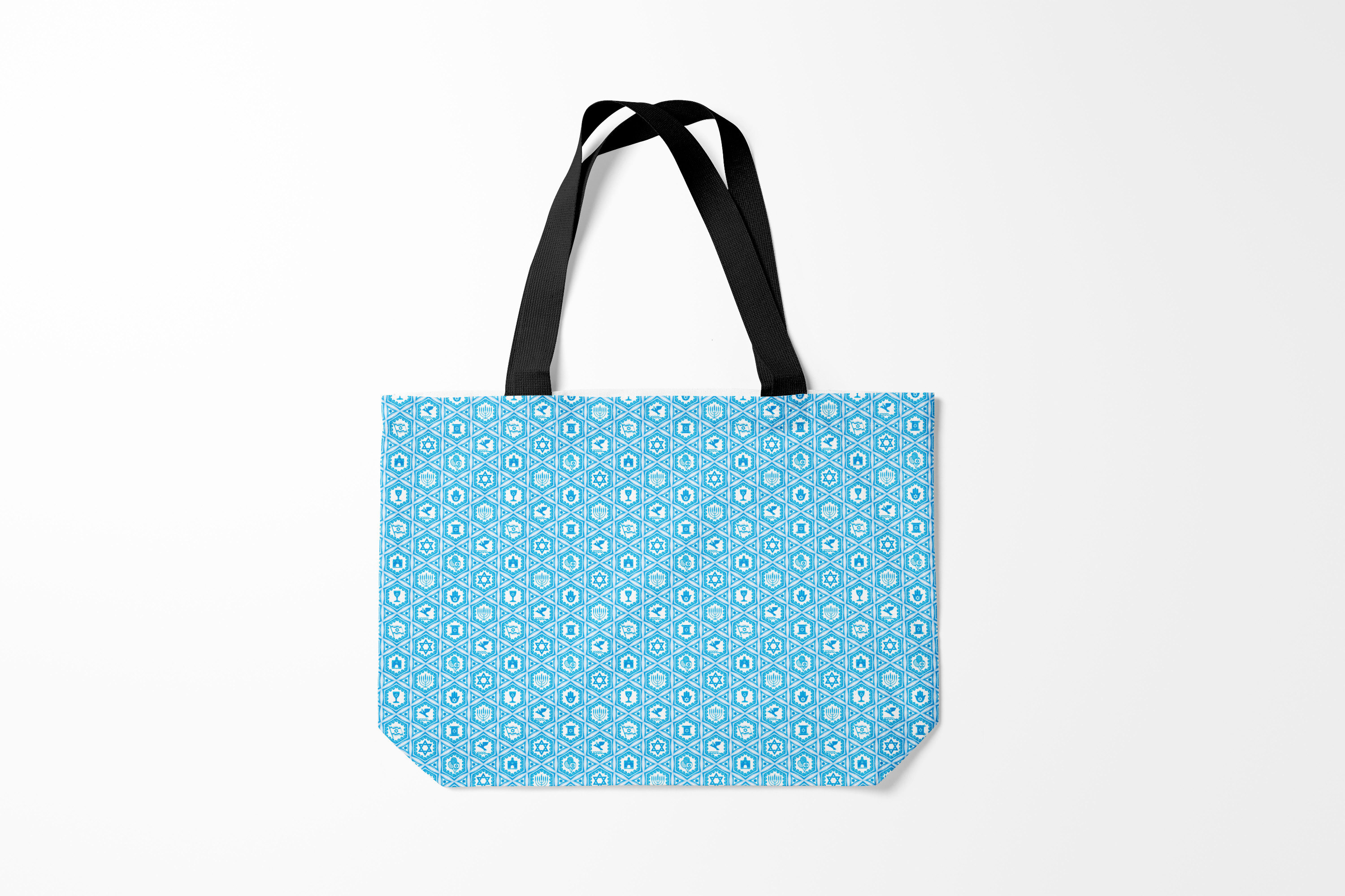 

Сумка шoппер унисекс Burnettie Разные Израиль, белый, Разные Израиль