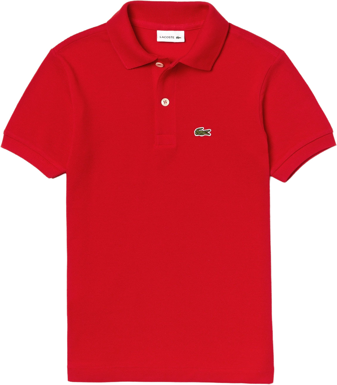 Поло детское Lacoste Kids' Regular Fit Petit Piqu Polo Shirt цв.красный р.140