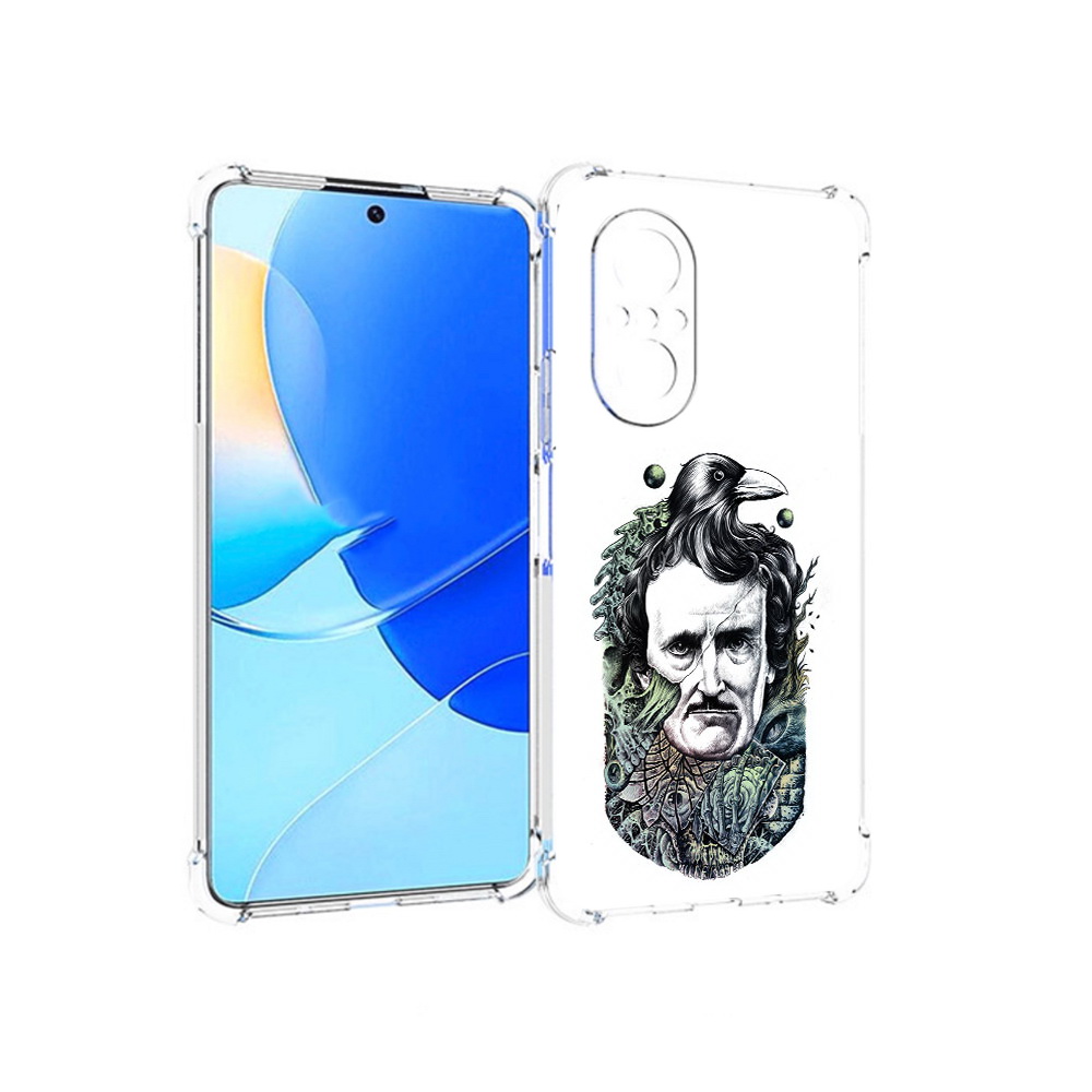 

Чехол MyPads Tocco для Huawei Nova 9 SE Эдгар Аллан с вороном, Прозрачный, Tocco