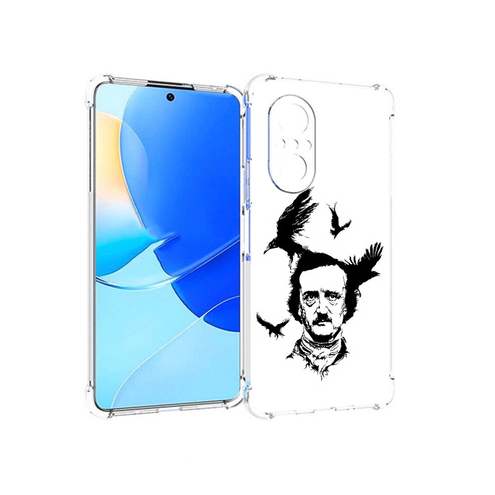 

Чехол MyPads Tocco для Huawei Nova 9 SE Эдгар Аллан черно белый, Прозрачный, Tocco