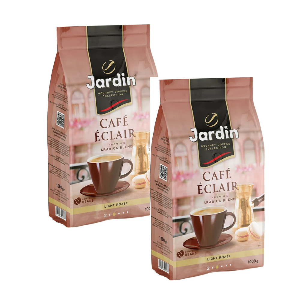 Кофе в зернах Jardin Cafe Eclair, 1 кг х 2 шт