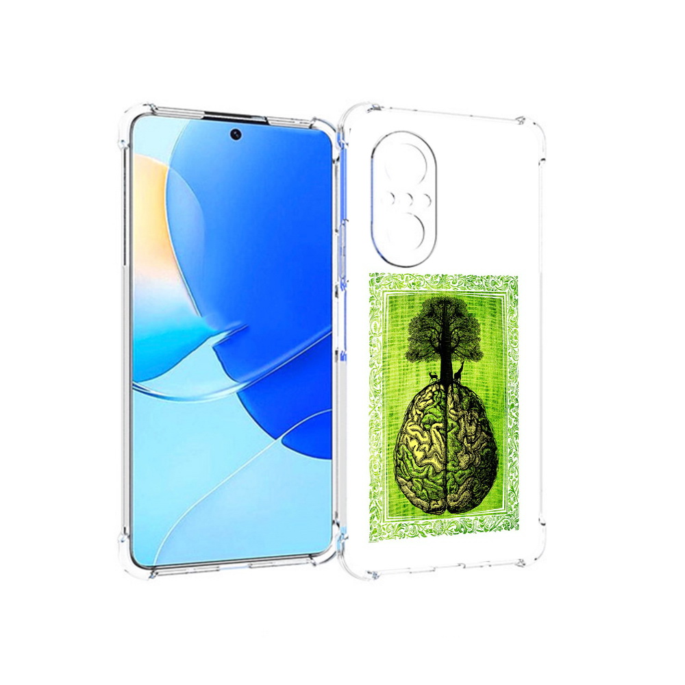 

Чехол MyPads Tocco для Huawei Nova 9 SE абстракция здоровый мозг, Прозрачный, Tocco