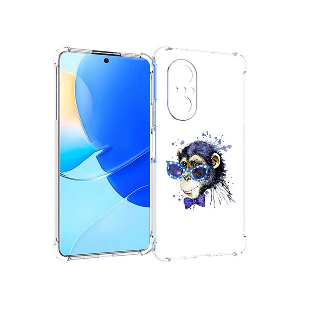 

Чехол MyPads Tocco для Huawei Nova 9 SE акварельная обезьяна, Прозрачный, Tocco