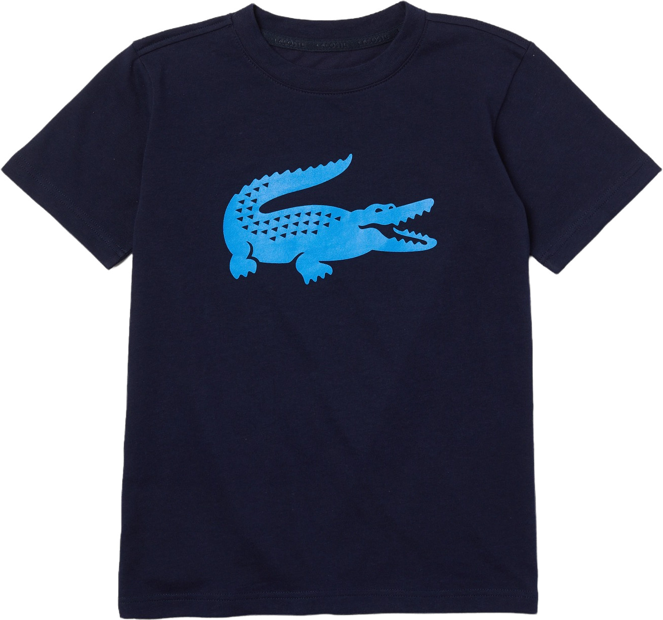 фото Футболка детская lacoste teeshirt цв.синий р.116