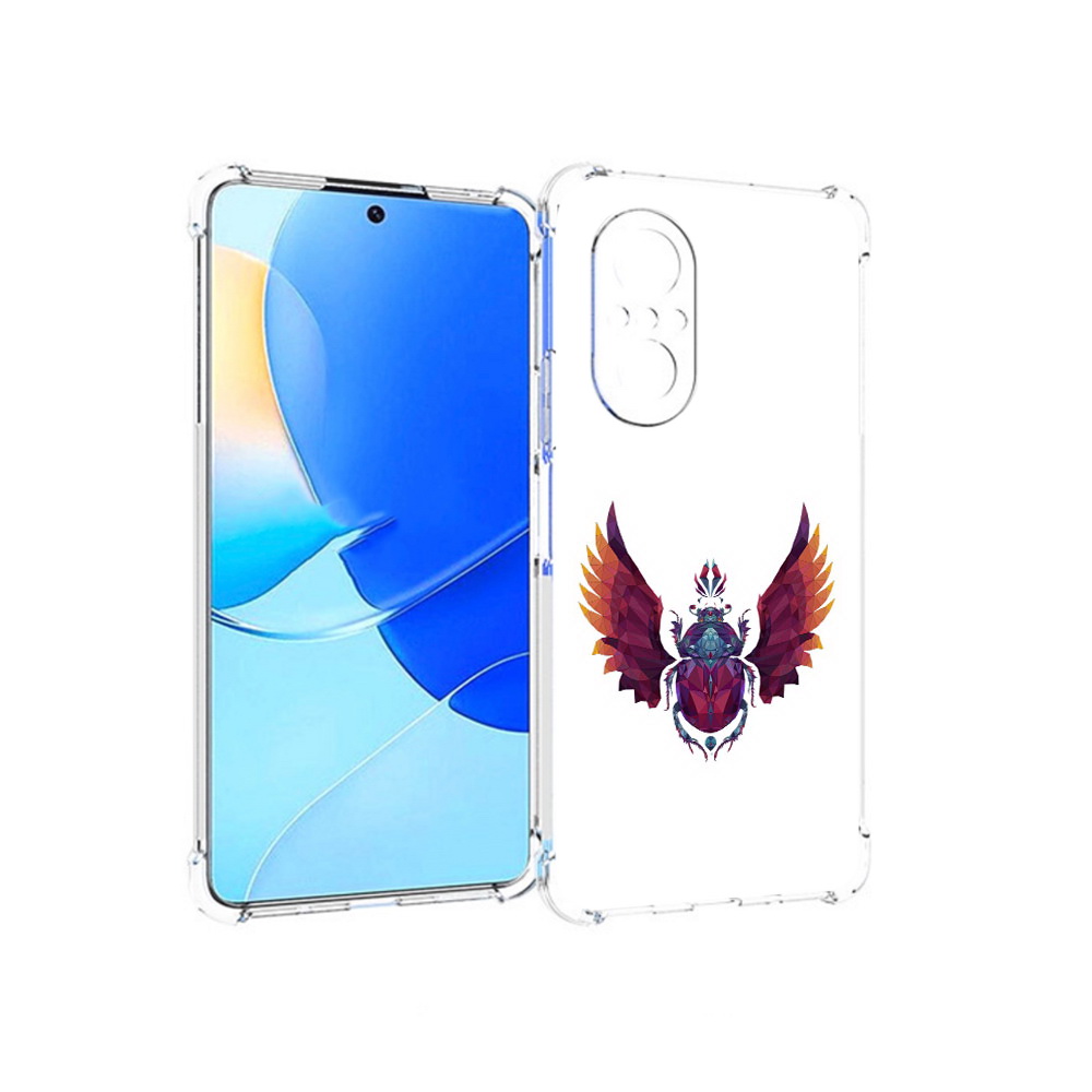 

Чехол MyPads Tocco для Huawei Nova 9 SE алмазный скоробей, Прозрачный, Tocco