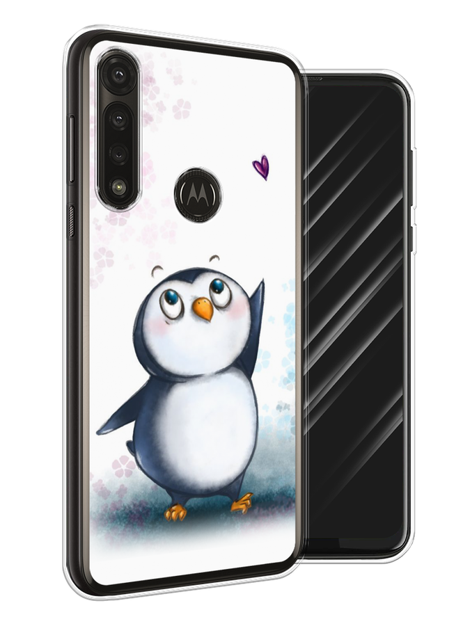 

Чехол Awog на Motorola Moto G Power 2020 "Пингвин и сердечко", Разноцветный, 242650-1