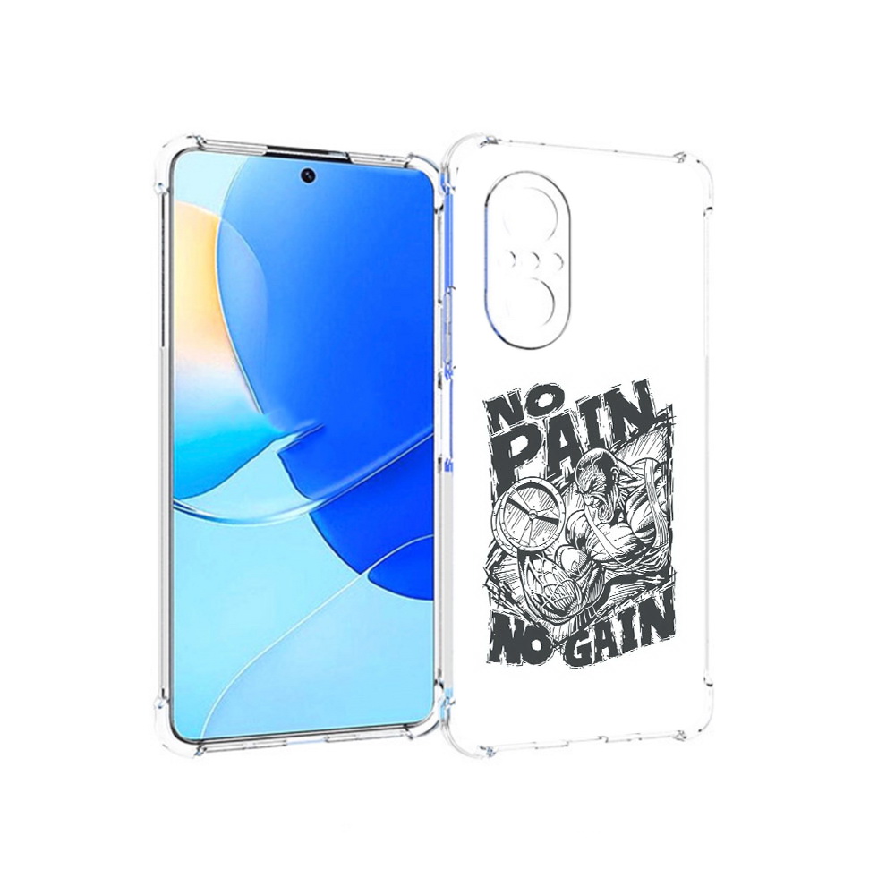 

Чехол MyPads Tocco для Huawei Nova 9 SE бодибилдинг тяжелая работа, Прозрачный, Tocco