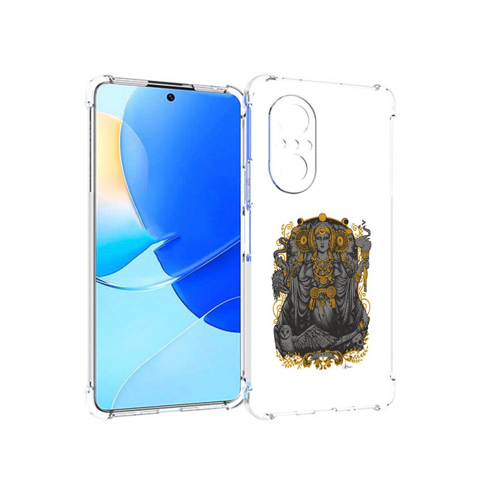 

Чехол MyPads Tocco для Huawei Nova 9 SE божество с золотыми элементами, Прозрачный, Tocco