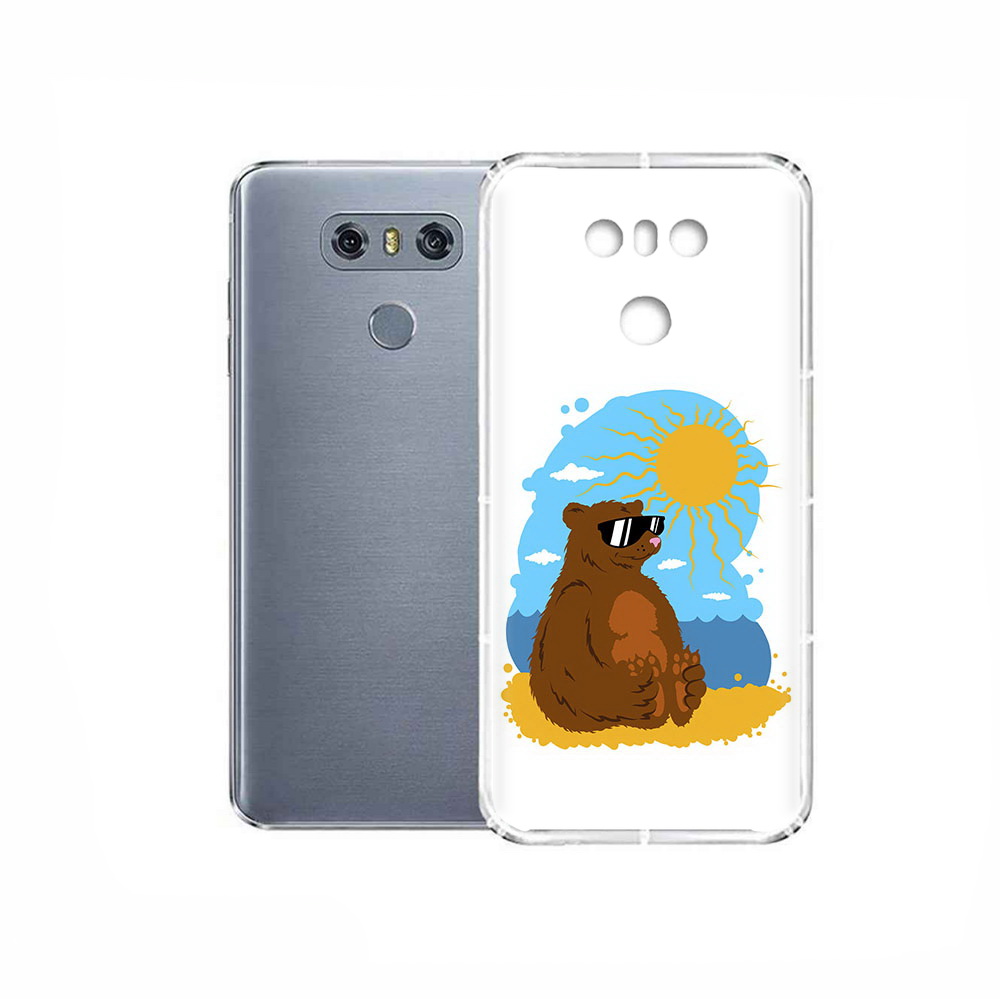 

Чехол MyPads Tocco для LG G6 медведь на чиле, Прозрачный, Tocco