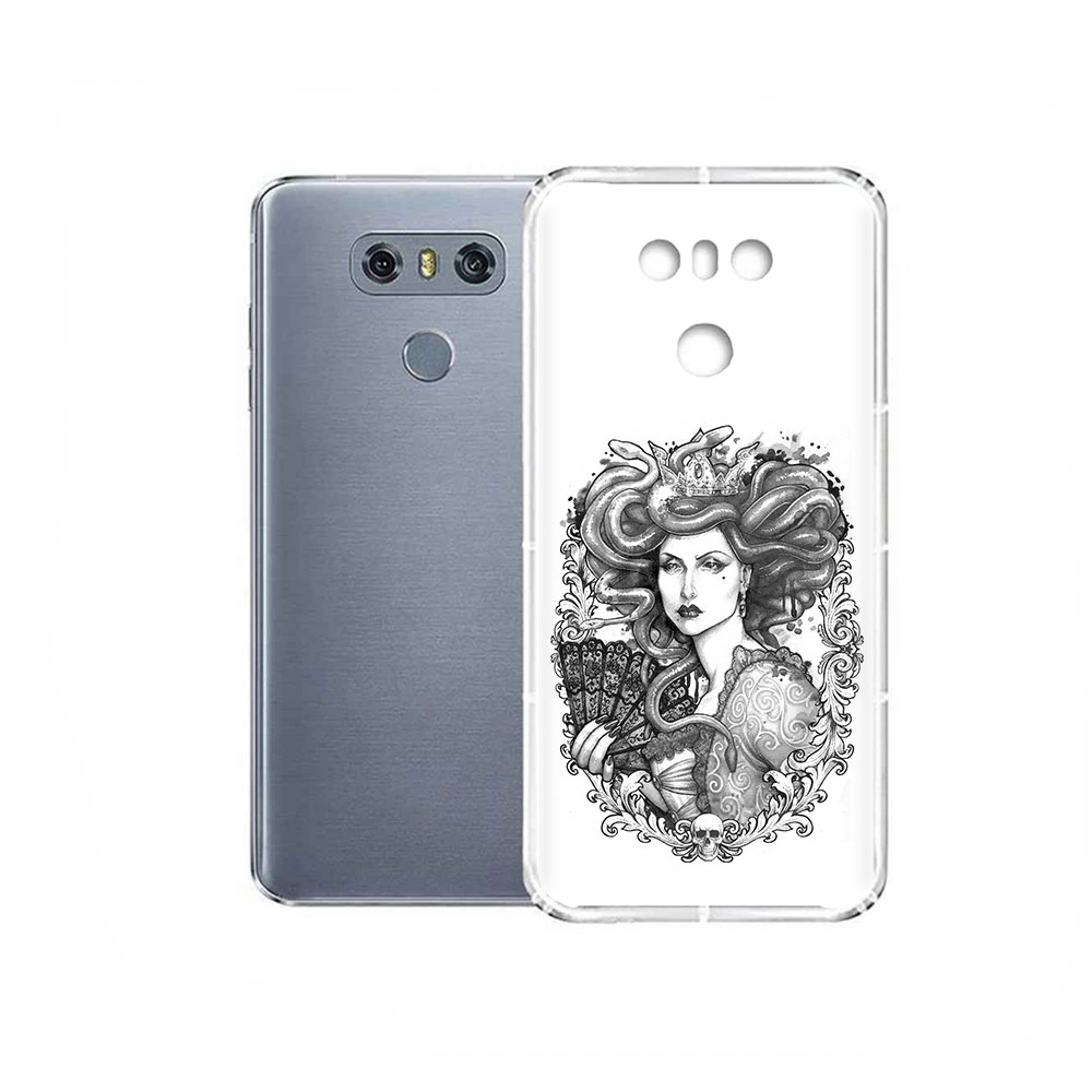 

Чехол MyPads Tocco для LG G6 медуза черно белый, Прозрачный, Tocco