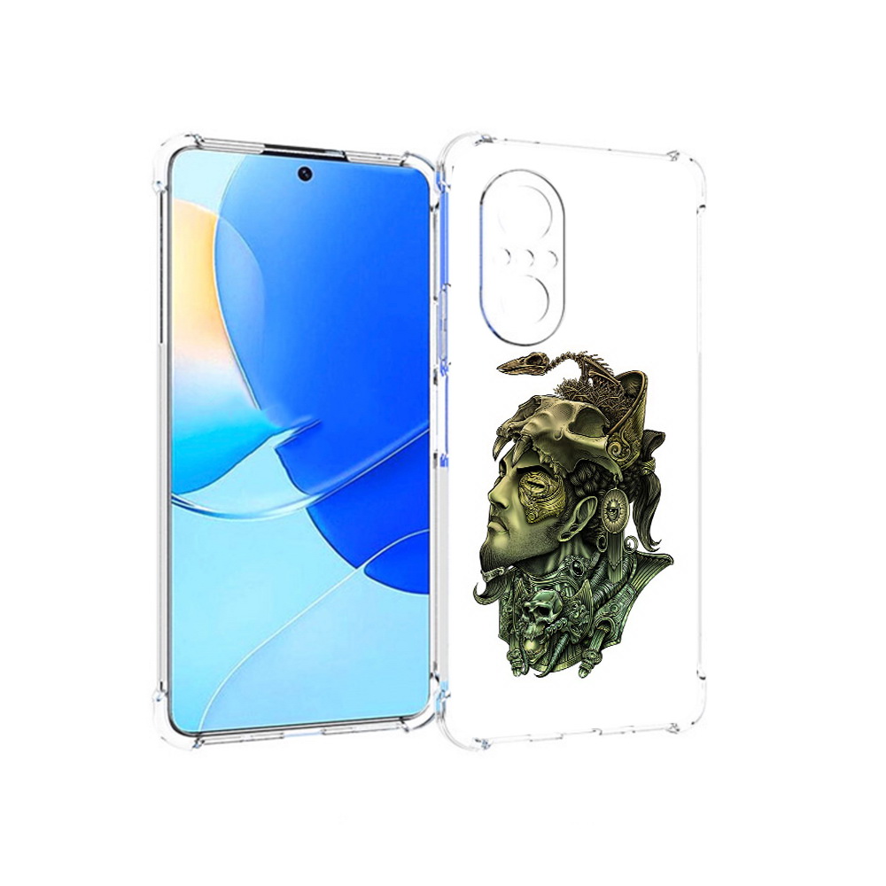 

Чехол MyPads Tocco для Huawei Nova 9 SE бронзовый воин, Прозрачный, Tocco