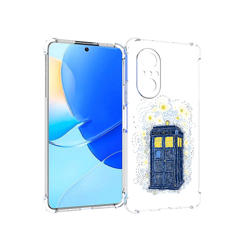 

Чехол MyPads Tocco для Huawei Nova 9 SE будка рисунок, Прозрачный, Tocco