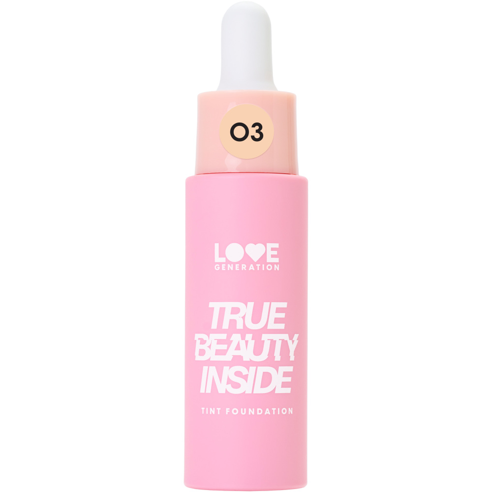 Тональный крем-тинт для лица Love Generation True Beauty inside тон 03 холодный бежевый 5pcs красота для лица губка пудра пудра пудра тональный крем косметический инструмент