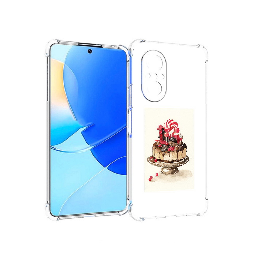 

Чехол MyPads Tocco для Huawei Nova 9 SE вкусный торт, Прозрачный, Tocco