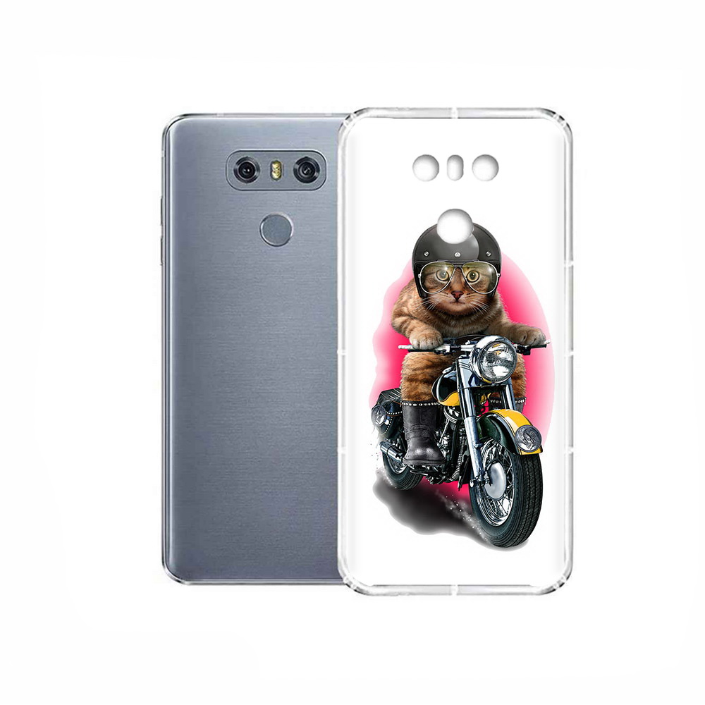 

Чехол MyPads Tocco для LG G6 мото-кот, Прозрачный, Tocco