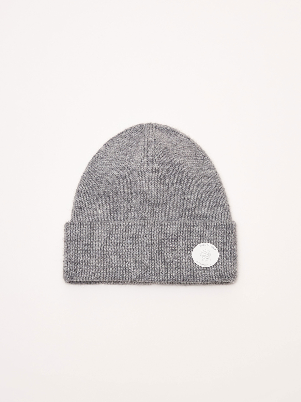 

Шапка бини женская Sela Accessory 2810143309 серая, р. 57, 2810143309