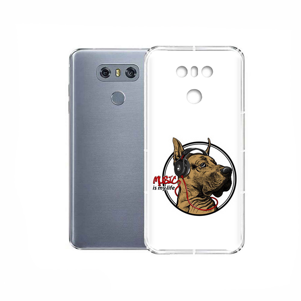 

Чехол MyPads Tocco для LG G6 музыкальная собака, Прозрачный, Tocco