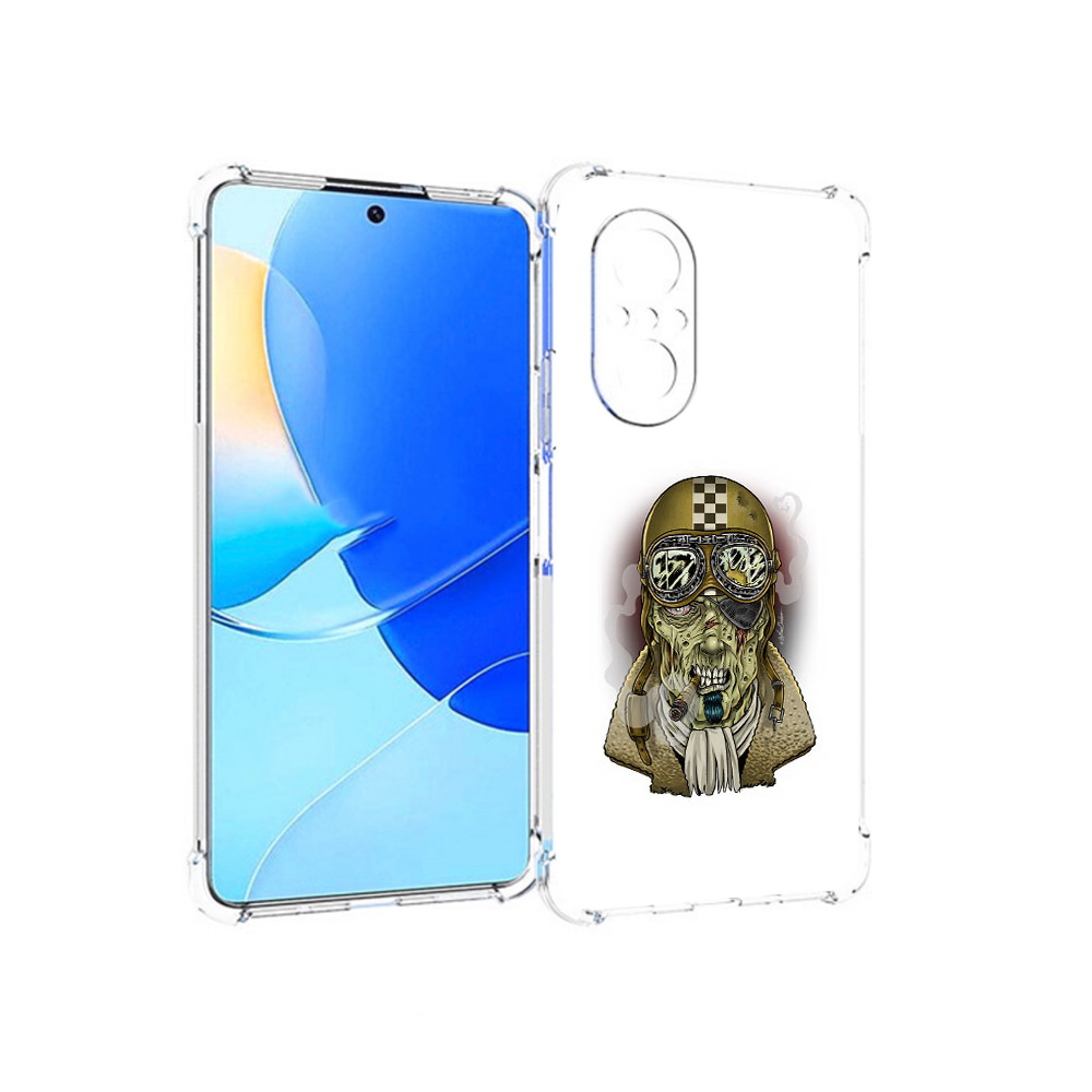Чехол MyPads Tocco для Huawei Nova 9 SE военный зомби