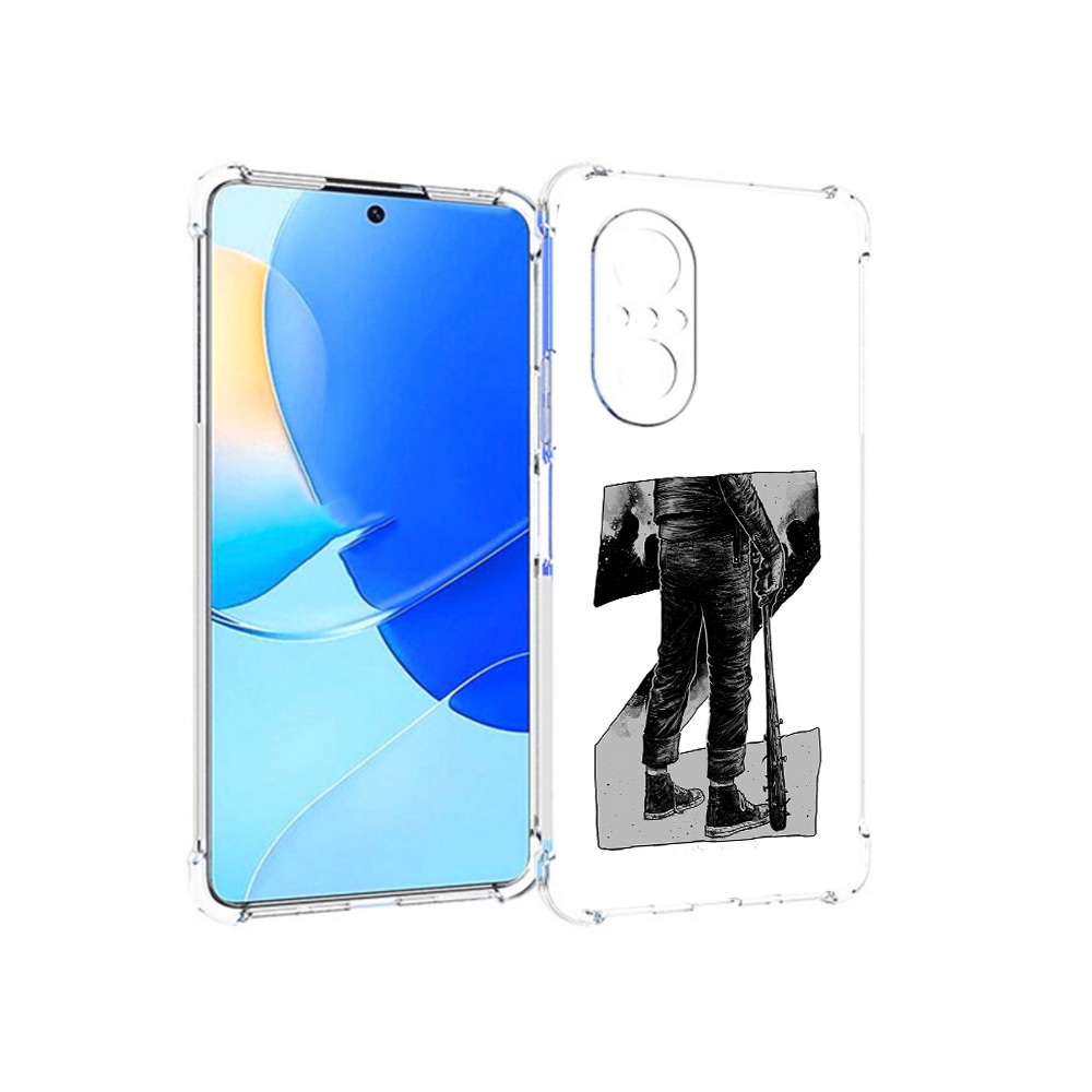 

Чехол MyPads Tocco для Huawei Nova 9 SE воин черно белый, Tocco