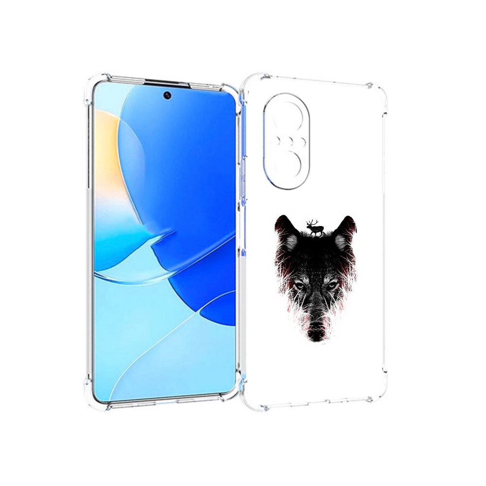 

Чехол MyPads Tocco для Huawei Nova 9 SE волк в траве, Прозрачный, Tocco