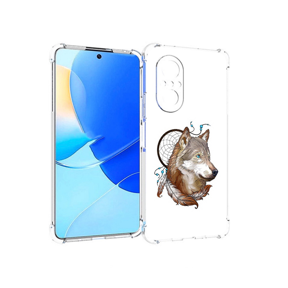 

Чехол MyPads Tocco для Huawei Nova 9 SE волк и ловец снов, Прозрачный, Tocco