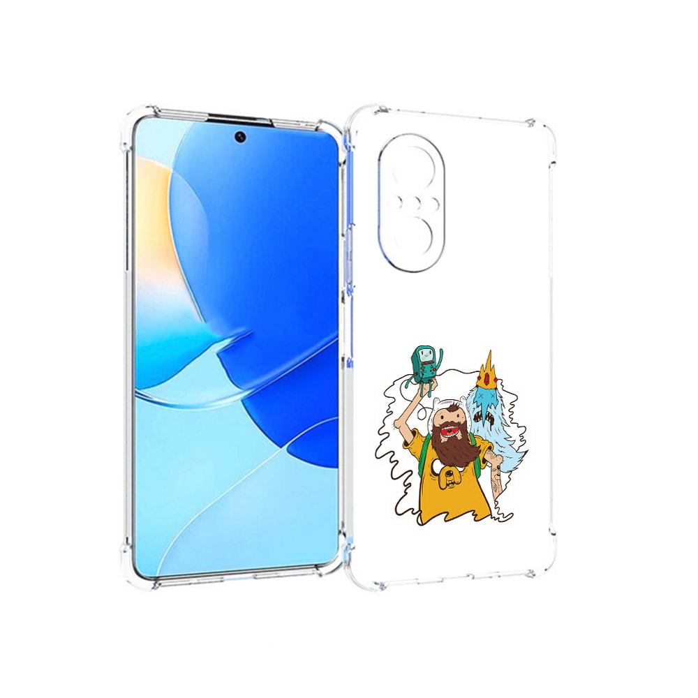 

Чехол MyPads Tocco для Huawei Nova 9 SE время приключений старый Финн, Прозрачный, Tocco