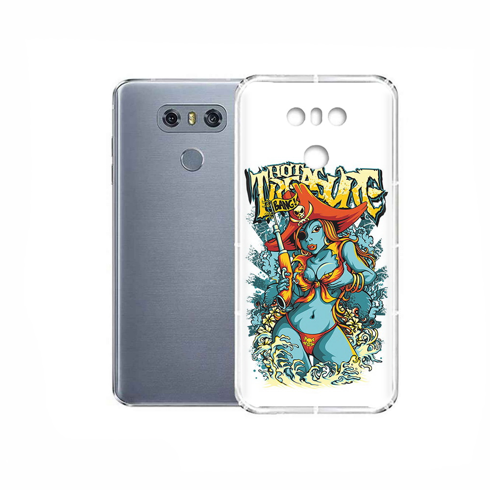 Чехол MyPads Tocco для LG G6 нарисованная синяя девушка комикс