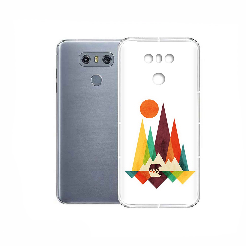 

Чехол MyPads Tocco для LG G6 нарисованные горы с медведем, Прозрачный, Tocco