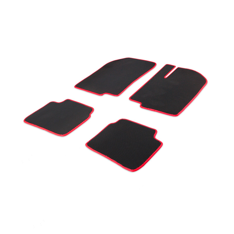 

Комплект ковриков в салон CellMat ЭВА Тойота Королла Аксио X, правый руль, черный-красный, Corolla Axio E140