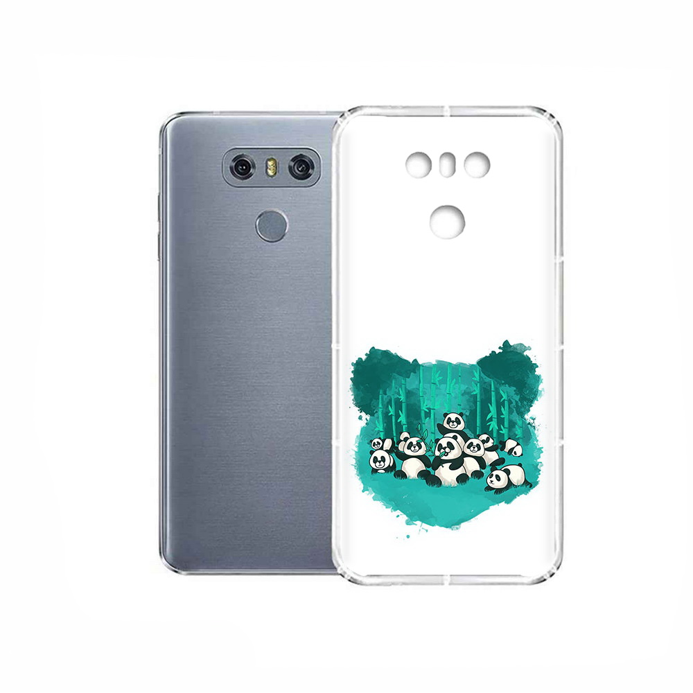 

Чехол MyPads Tocco для LG G6 нарисованные панды, Прозрачный, Tocco