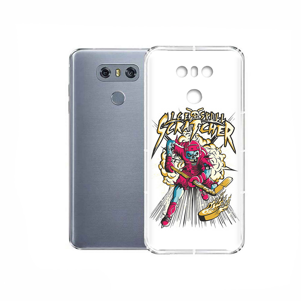 

Чехол MyPads Tocco для LG G6 нарисованный скелет хоккеист, Прозрачный, Tocco