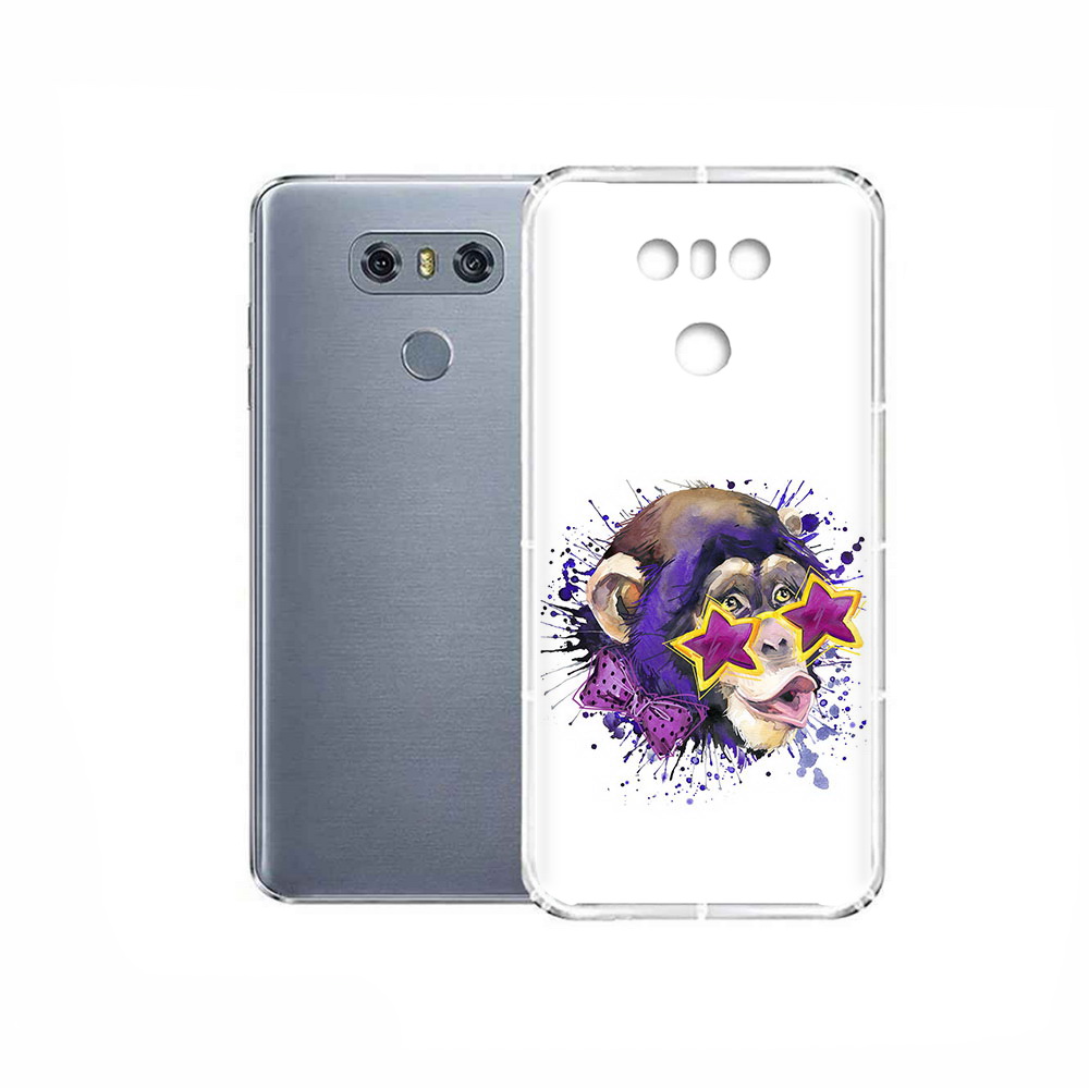 

Чехол MyPads Tocco для LG G6 обезьяна в очках, Прозрачный, Tocco