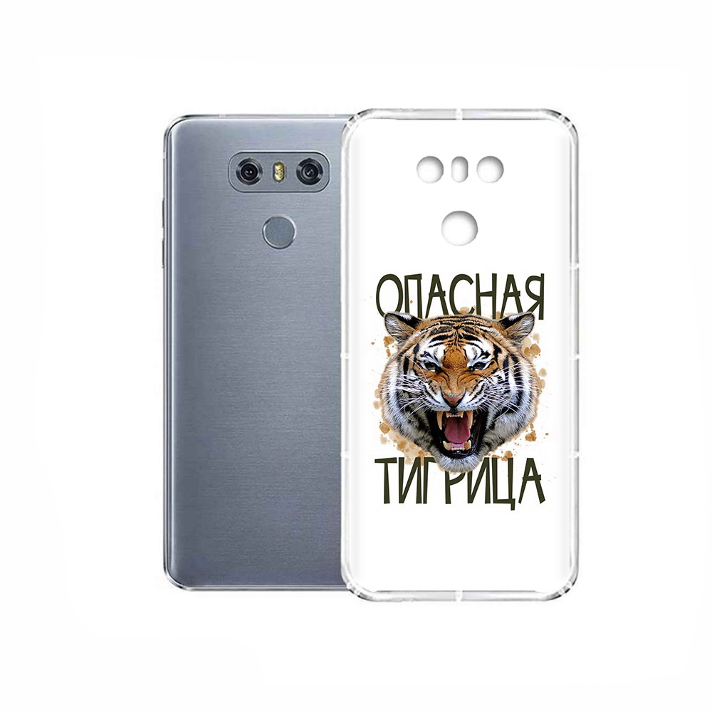 

Чехол MyPads Tocco для LG G6 опасная тигрица, Прозрачный, Tocco