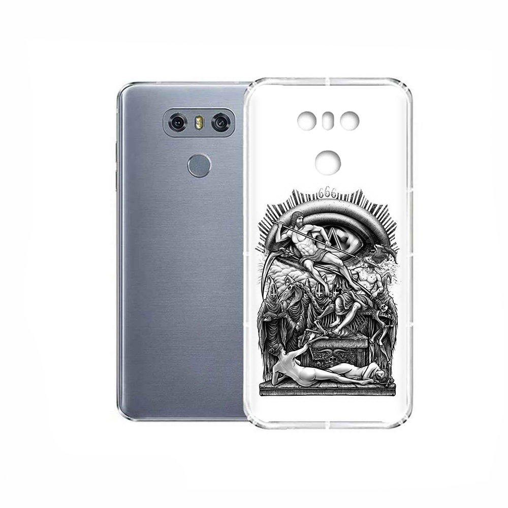 Чехол MyPads Tocco для LG G6 оракул черно белый