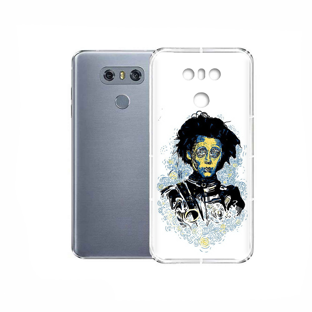 

Чехол MyPads Tocco для LG G6 парень черно-белый абстракция, Прозрачный, Tocco