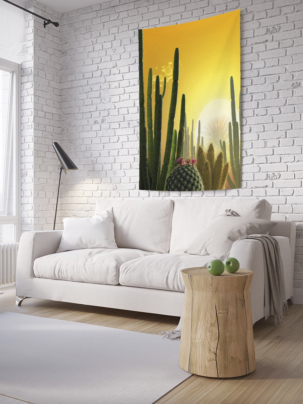 

Вертикальное фотопанно на стену JoyArty Кактусы на рассвете 150x200 см, Кактусы на рассвете