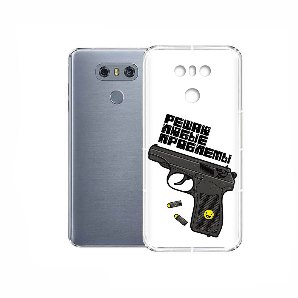 

Чехол MyPads Tocco для LG G6 пистолет против проблем, Прозрачный, Tocco