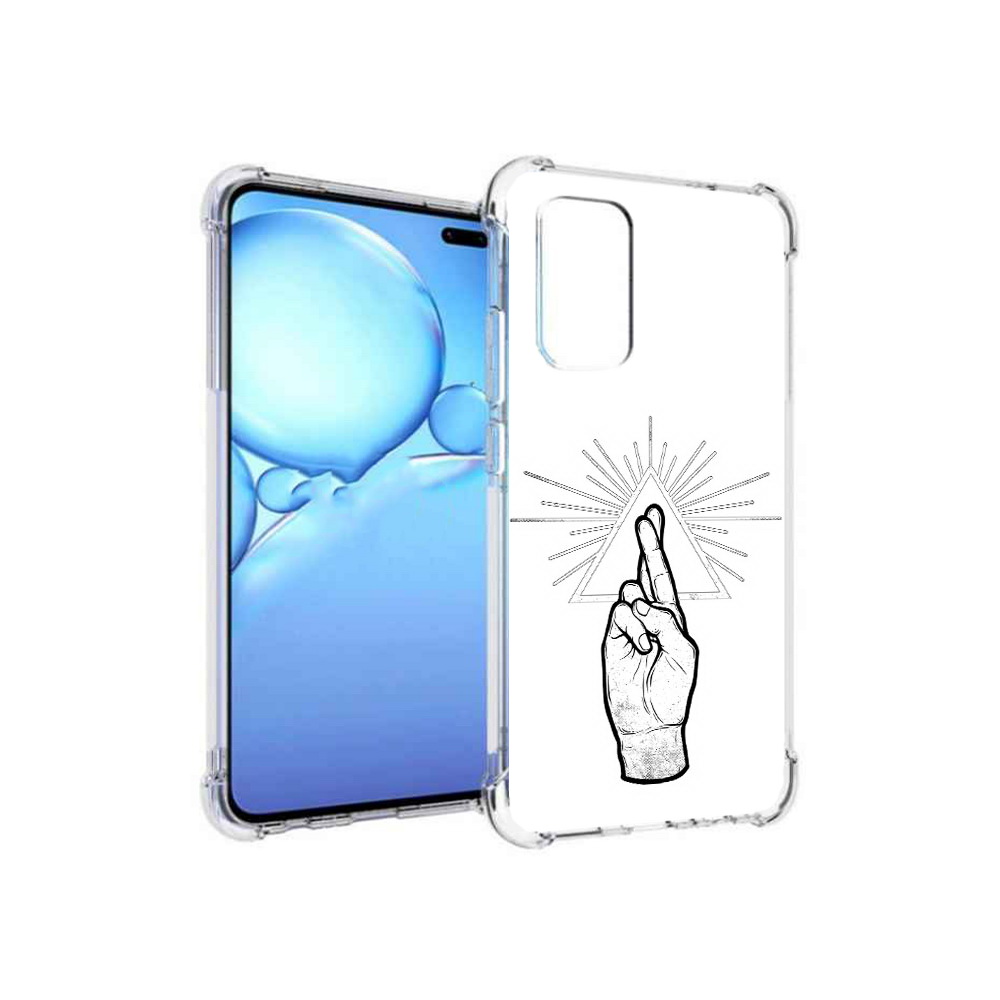 

Чехол MyPads Tocco для Vivo V19 черно белая рука (PT147328.392.681), Прозрачный, Tocco