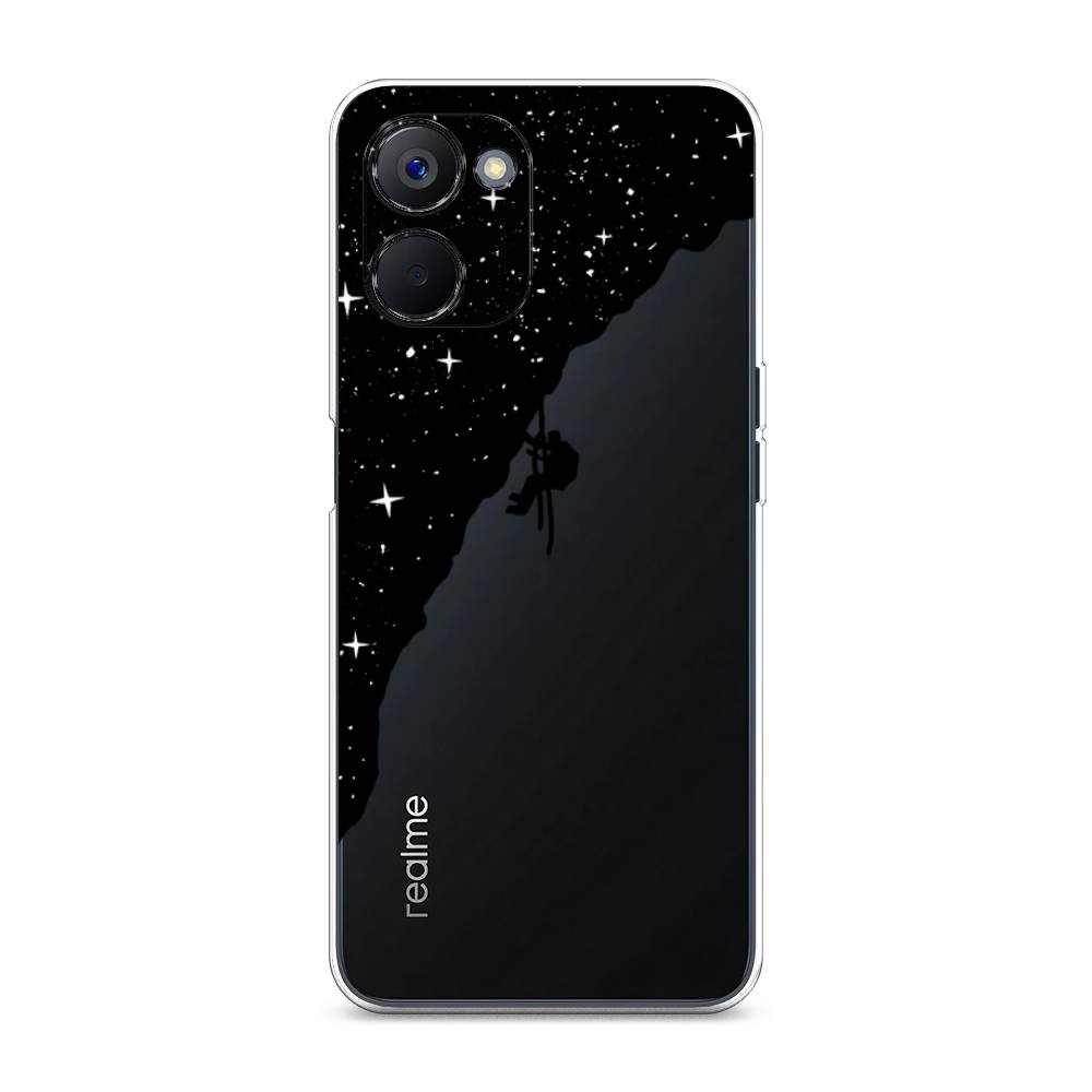 фото Чехол awog для realme v20 "скалолаз в космосе"